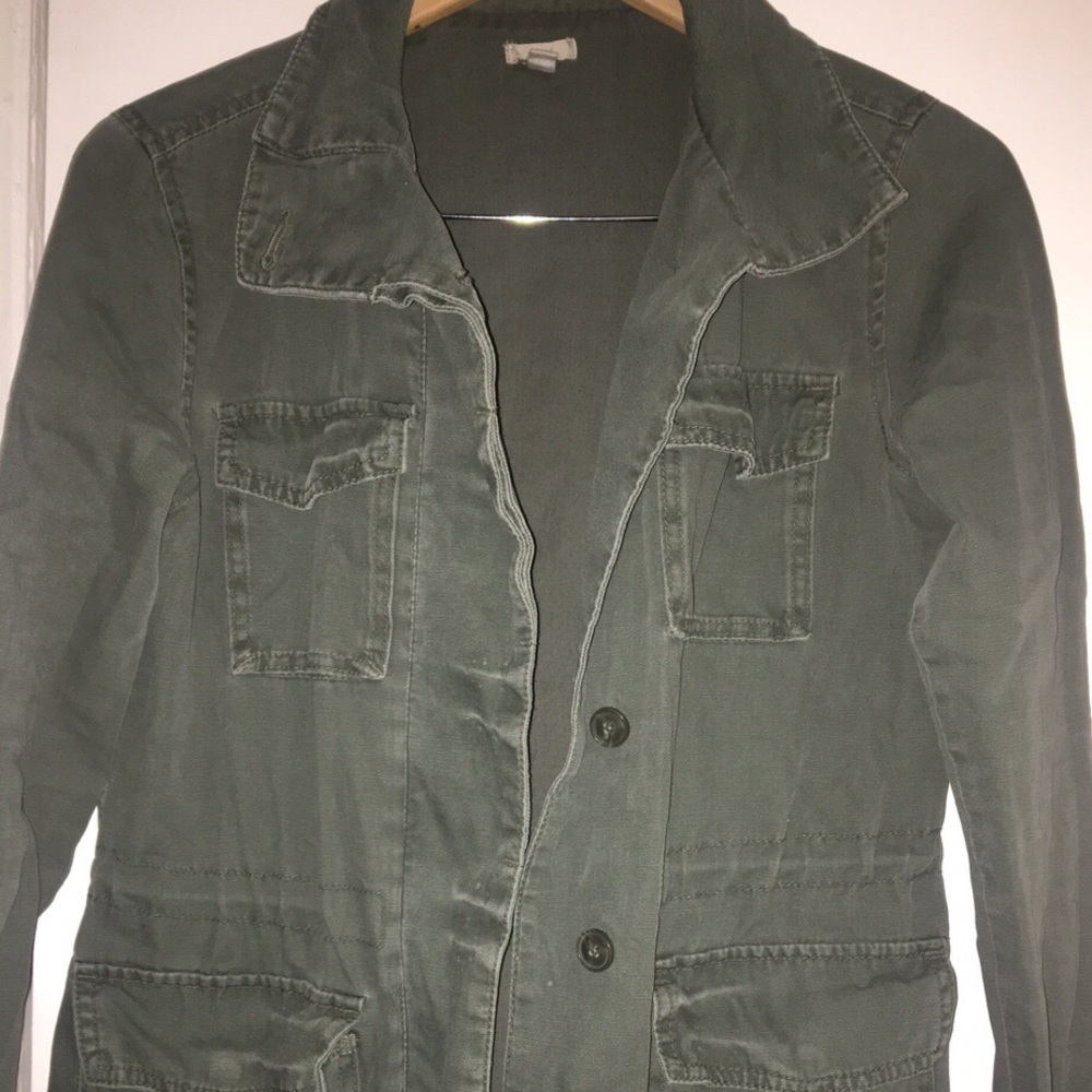 olive green jacket